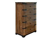 Parota - 5 Drawer Chest - Cinnamon Brown