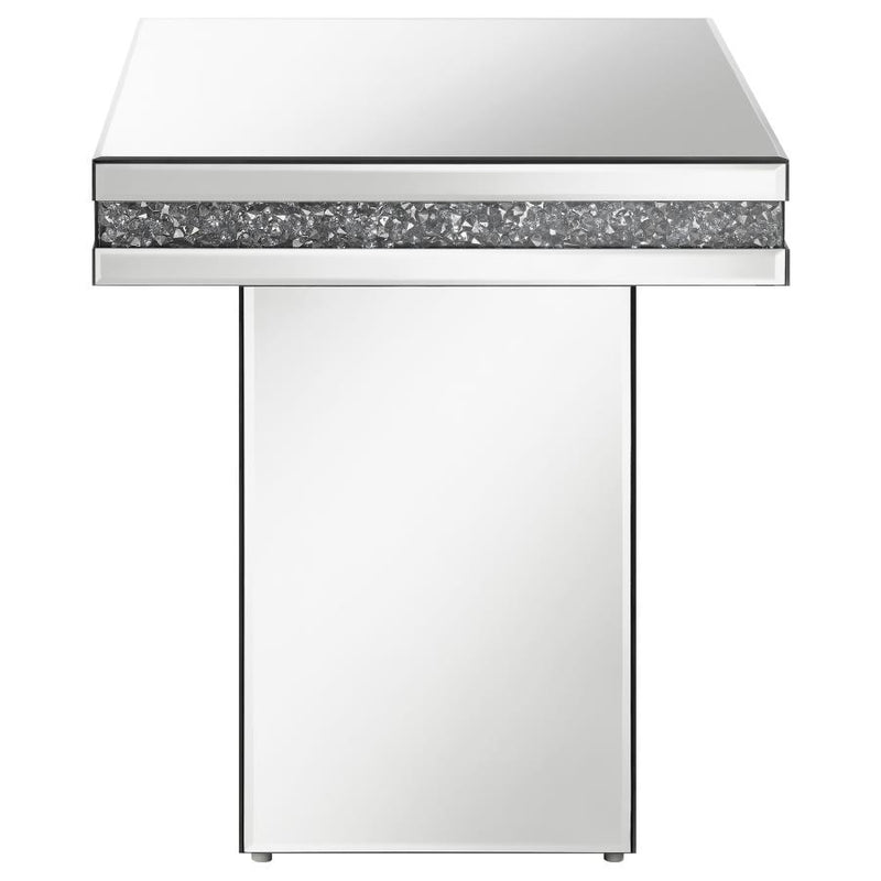 Elora Square Mirrored Accent Side Table