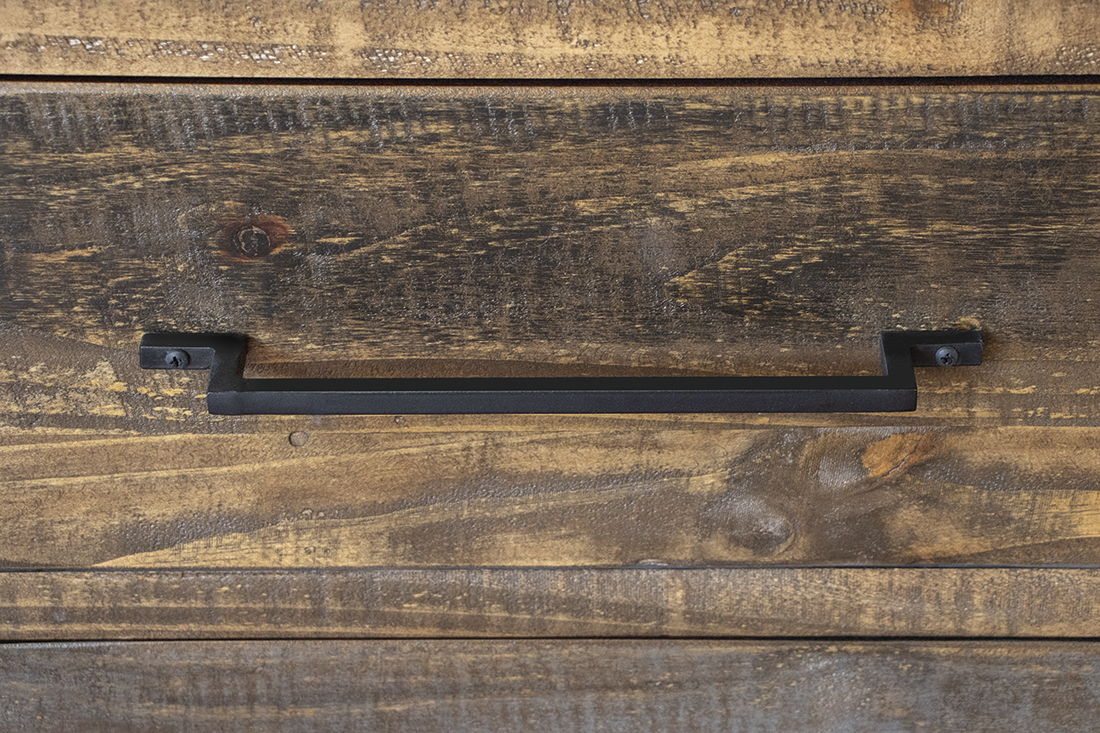 Antique - 5 Drarwer Chest - Gray / Brown