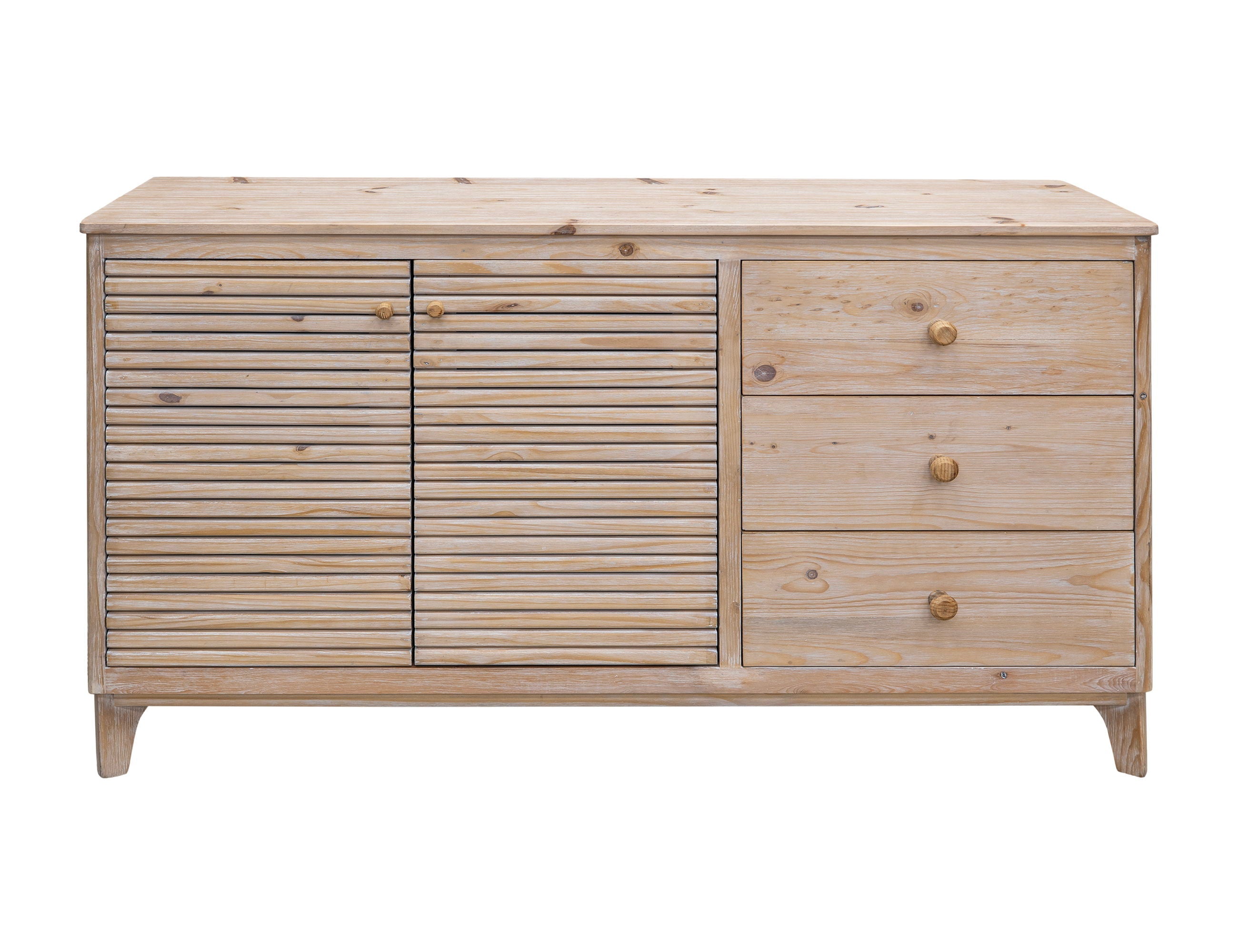 Giza - 3 Drawer & 2 Door Console - Hazelnut