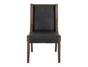 Walnut Upholstered Chairs Set of 2