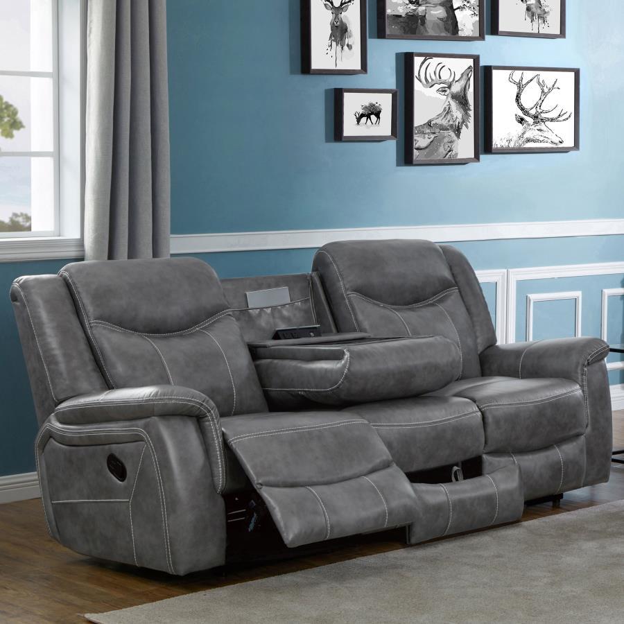 Conrad - Upholstered Padded Arm Motion Sofa