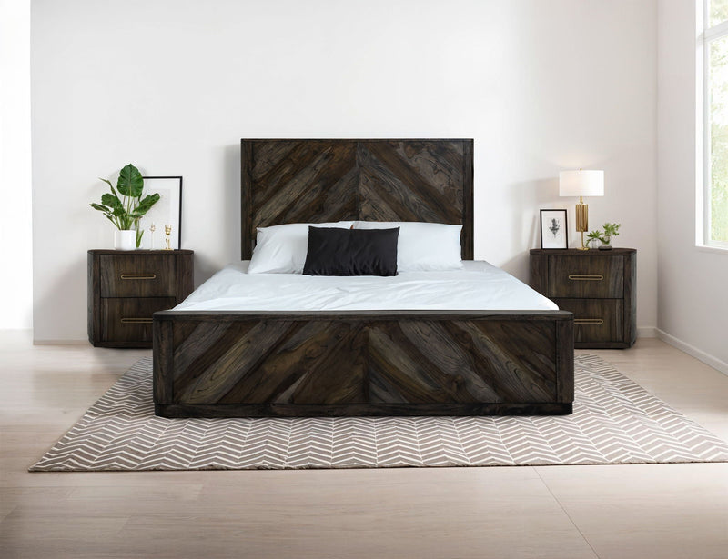 Balam - 2 Drawer Nightstand - Oil Black