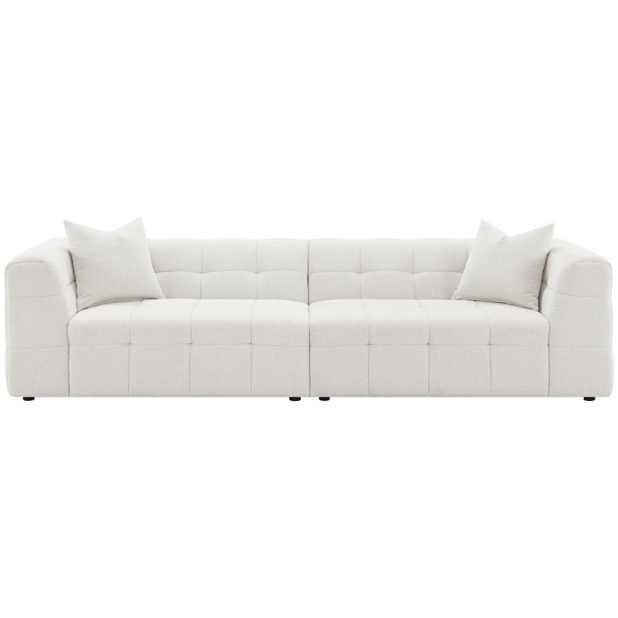 Everly Boucle Upholstered Extra Long Sofa