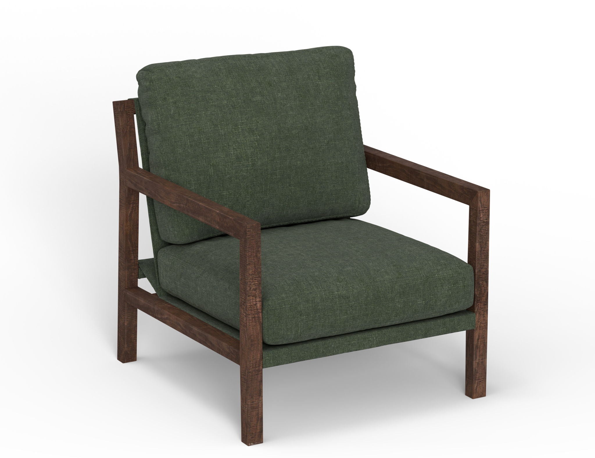 Milan Arm Chair with Solid Wood Frame
