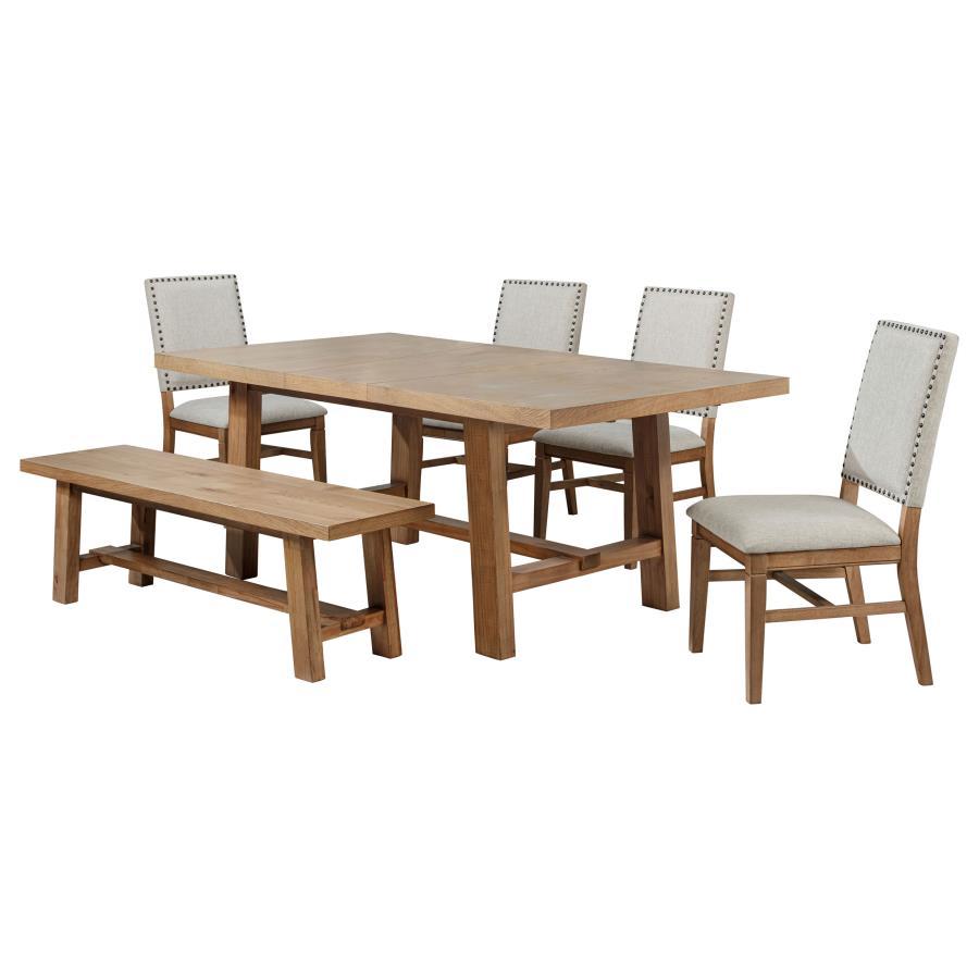 Middleton Extension Leaf Dining Set With Upholstered Chairs