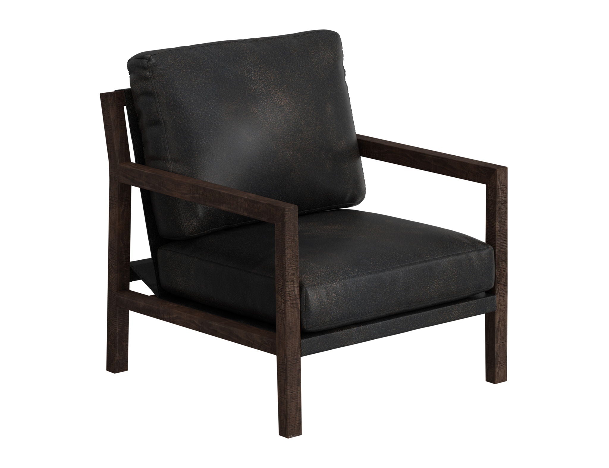 Milan Arm Chair with Solid Wood Frame
