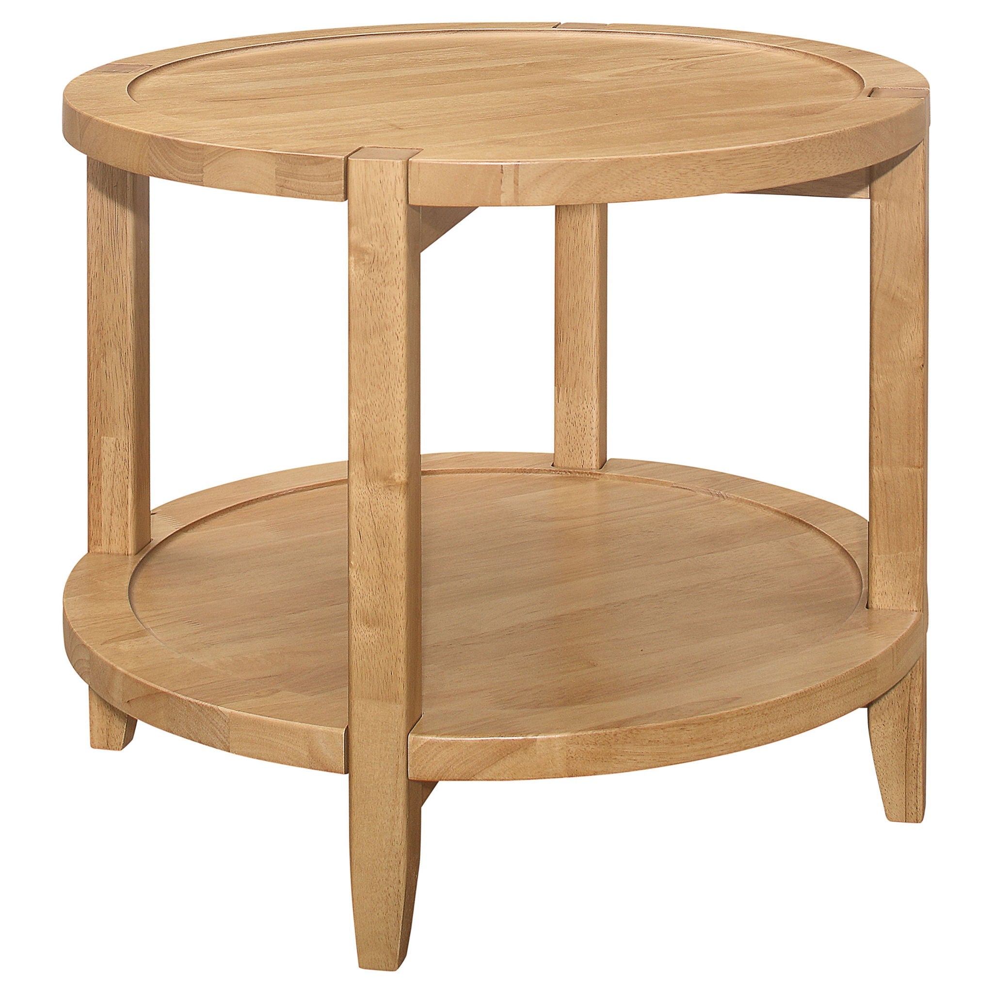 Camillo Round Solid Wood Coffee Table in Maple