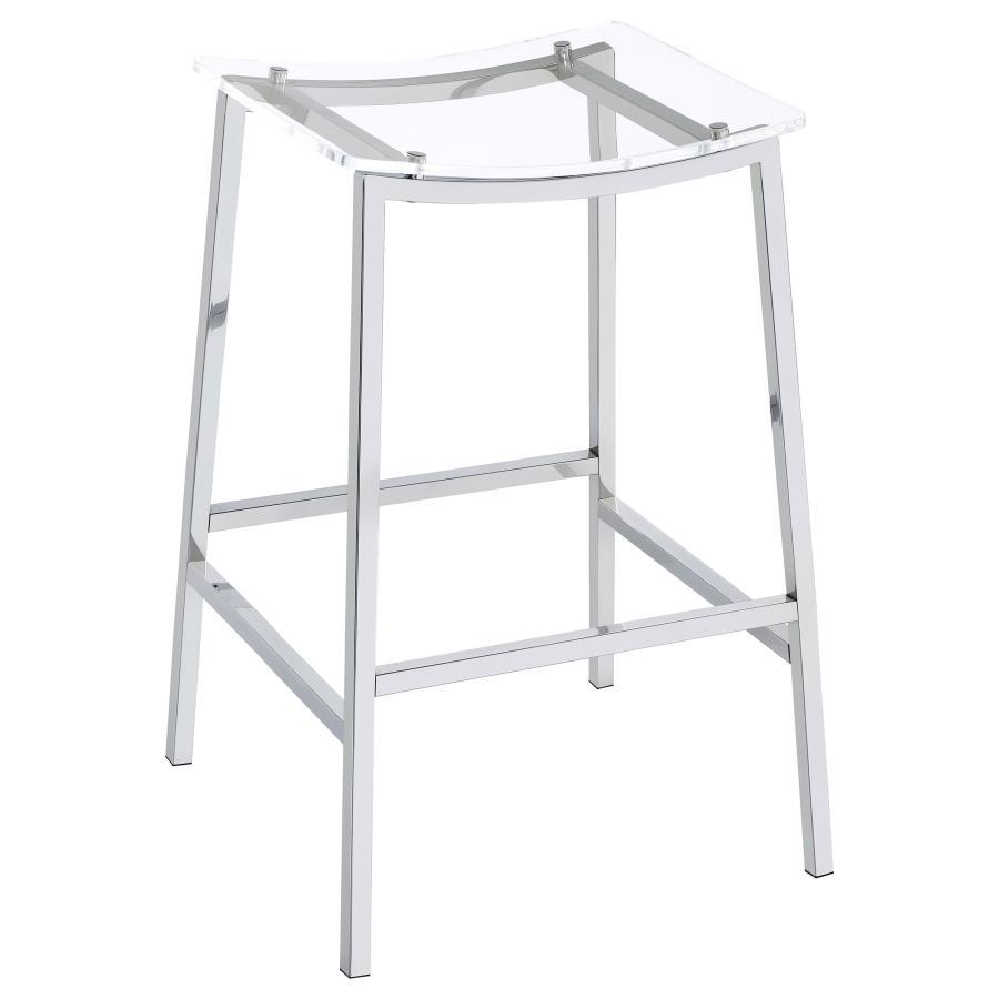Jovani Acrylic Backless Bar Stools (Set of 2)