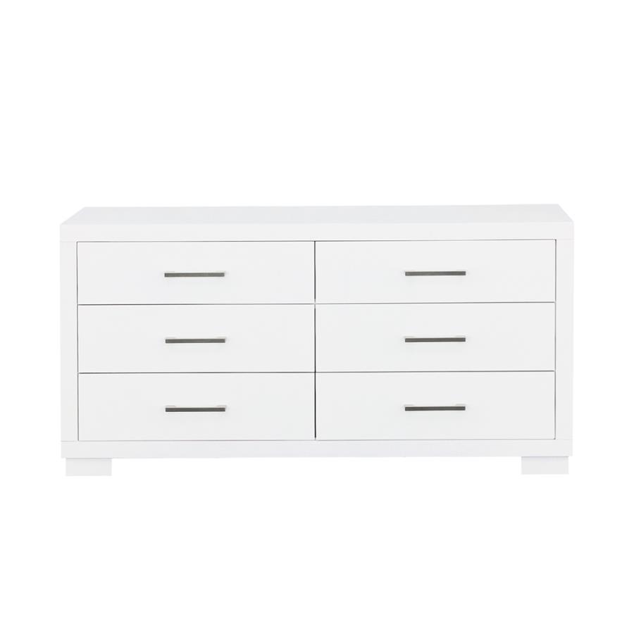 Jessica 6-Drawer Dresser in Cappuccino