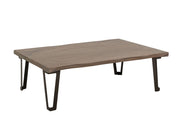 Natural Parota Cocktail Table in Cappuccino Brown