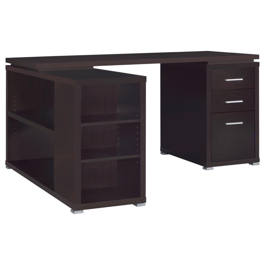 Yvette 3-Drawer L-Shape Computer Desk