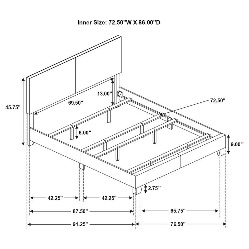 Dorian Upholstered Panel Bed
