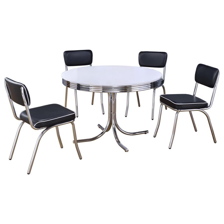 5-Piece Round Dining Table Set