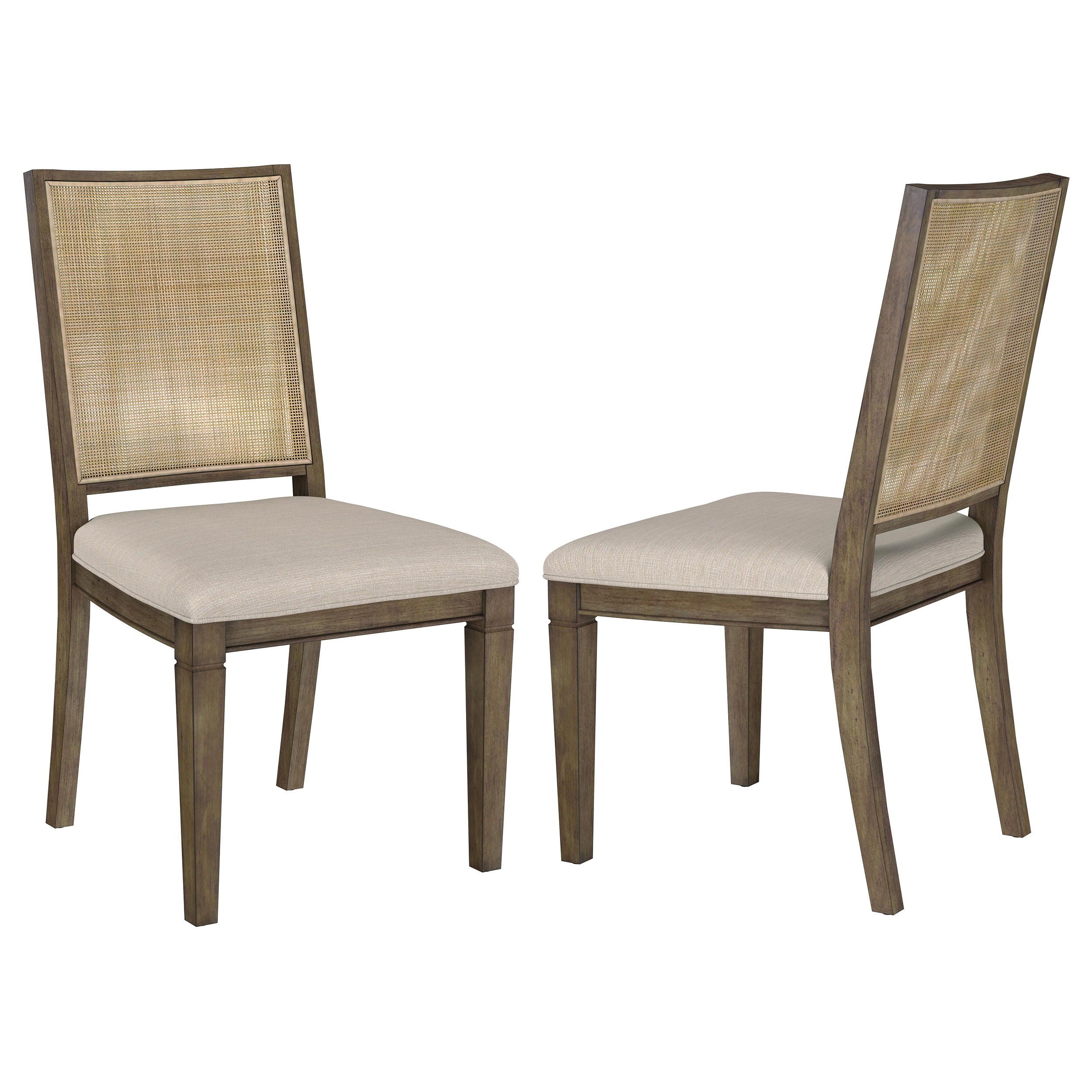 Matisse Woven Rattan Back Dining Side Chair Set of 2