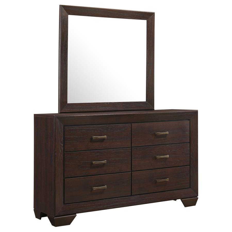 Kauffman 6-Drawer Dresser with Mirror