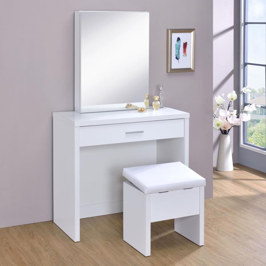 Harvey 2-Piece Vanity Set in White