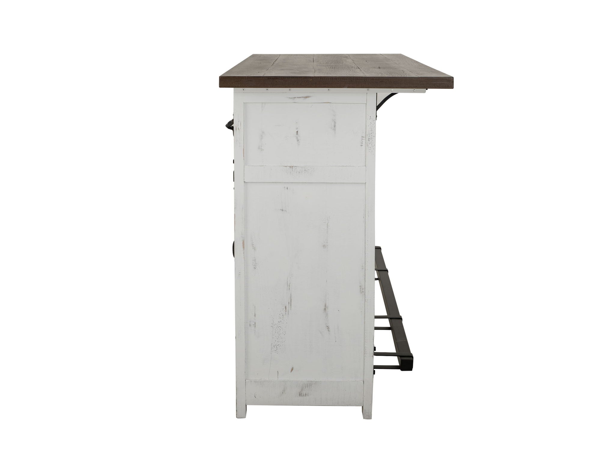 Pueblo 2-Drawer, 2-Shelf, 2-Door Solid Pine