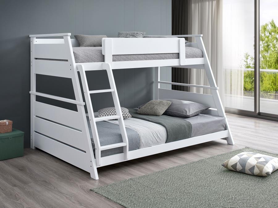Holden Twin over Full Wood Veneer Bunk Bed