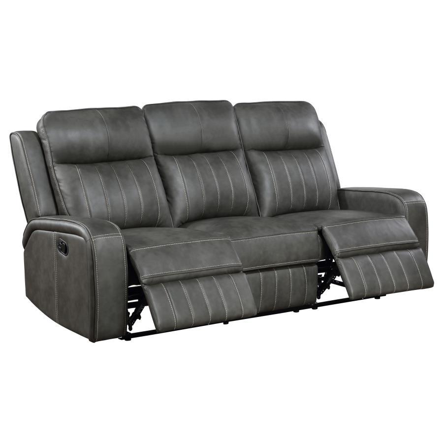Raelynn Upholstered Track Arm Motion Sofa