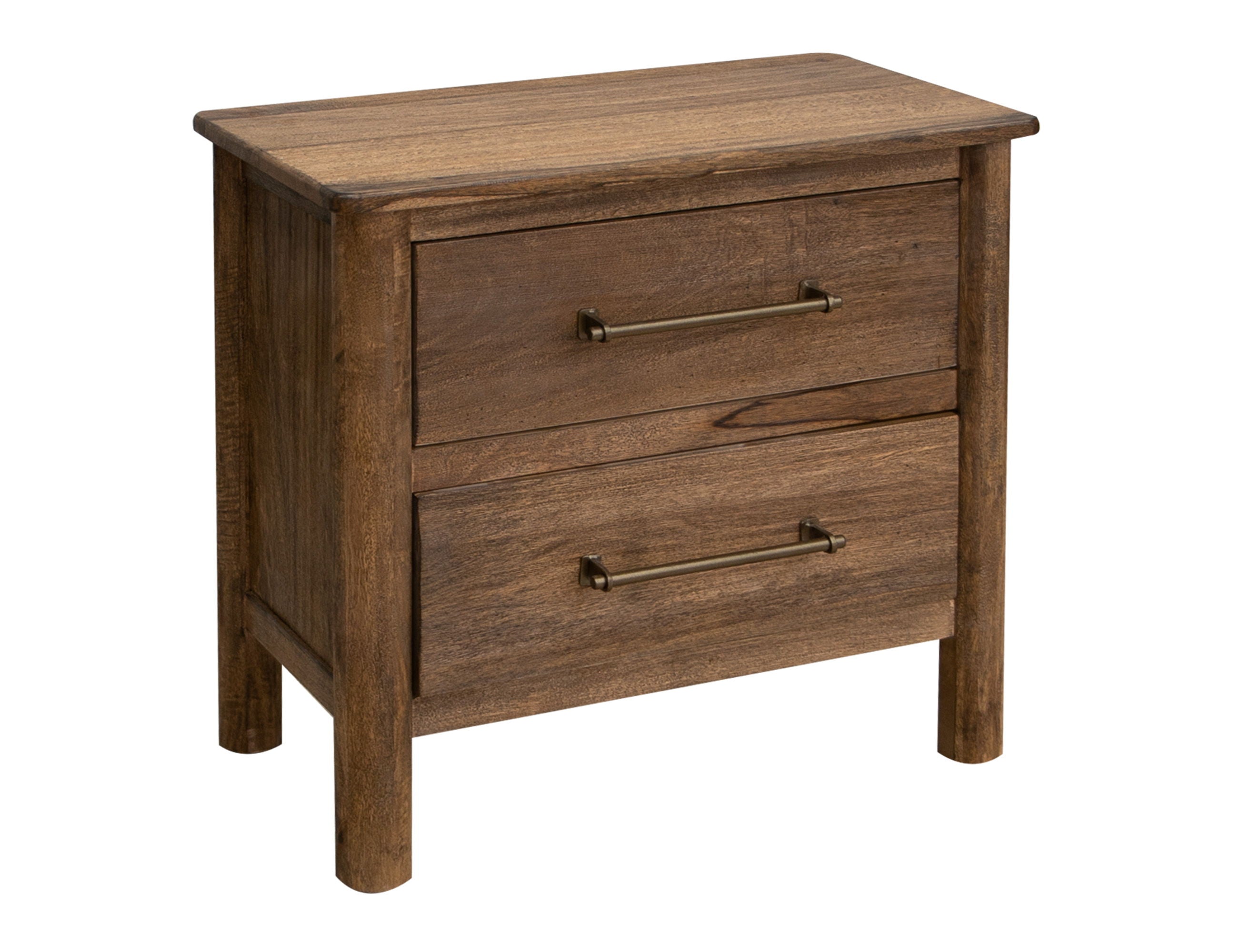 Olimpia Towny Brown 2-Drawer Nightstand