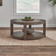 Broadmore - Round Cocktail Table - Brown