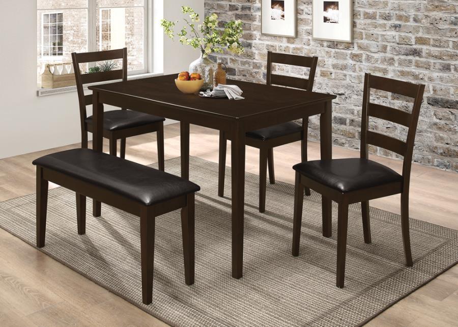 5-Piece Rectangular Dining Table Set