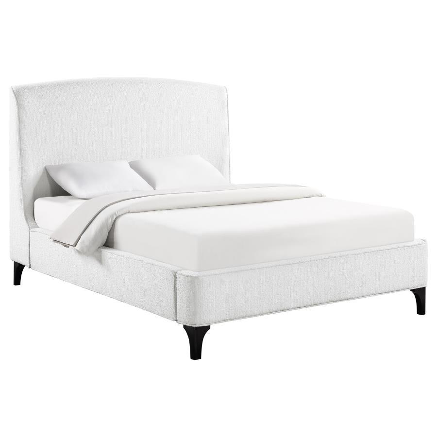 Mosby Queen Upholstered Wingback Bed