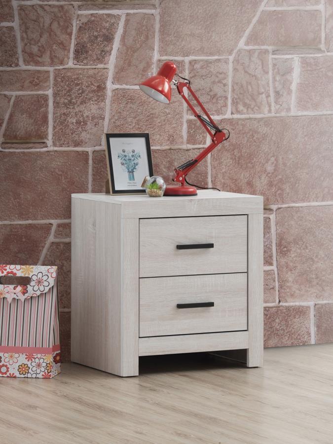 Brantford 2-Drawer Nightstand – Modern Bedroom Side