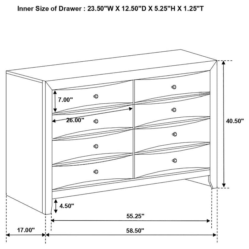 Briana 8-Drawer Dresser