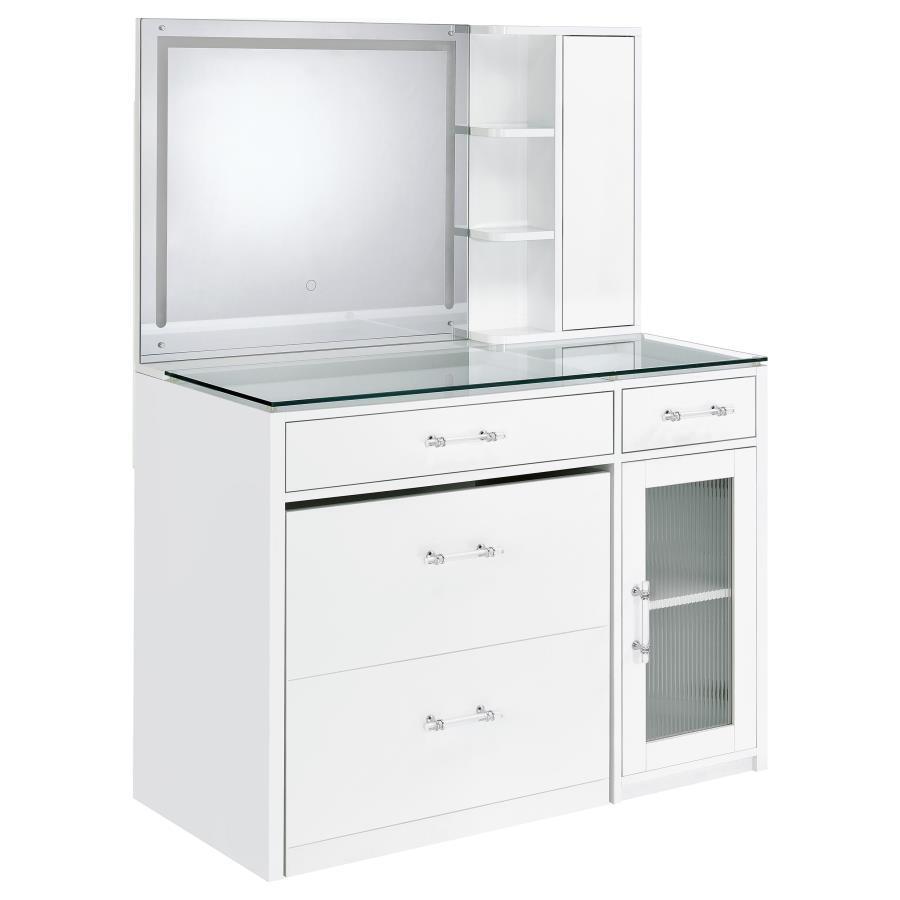 Flora 2-Drawer Vanity Set with LED Mirror