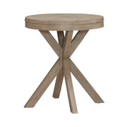 Brentwood Round End Table in Sandstone