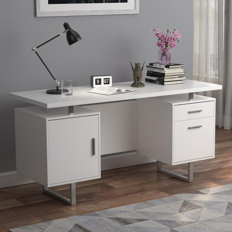 Lawtey 2-Drawer Computer Desk