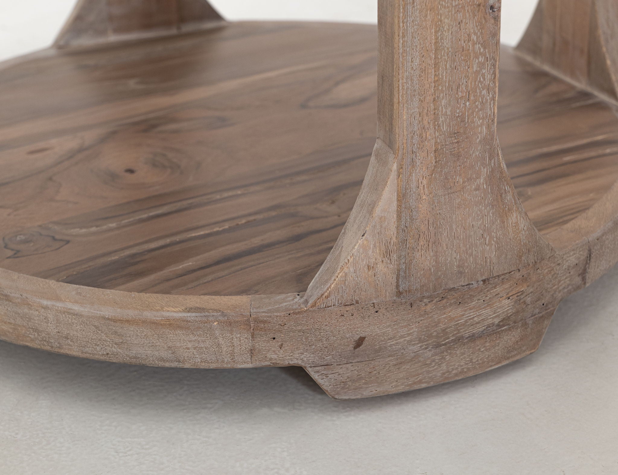 Balam 1 Shelf Table Ivory White