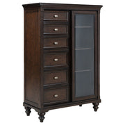 Andover 6-Drawer Tempered Glass Door Chest