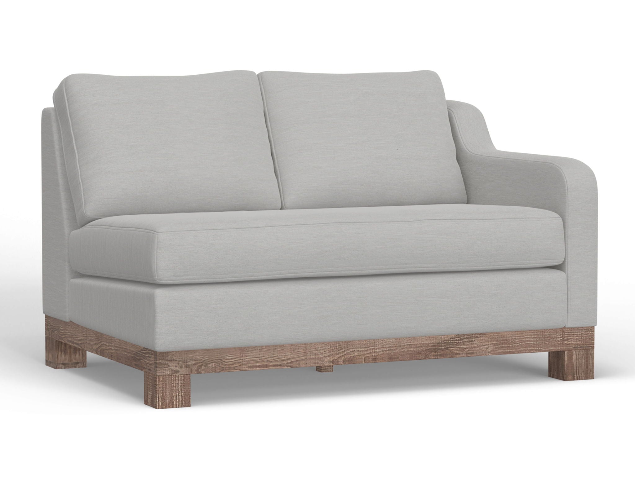 Samba Right-Arm Loveseat in Ecru Beige