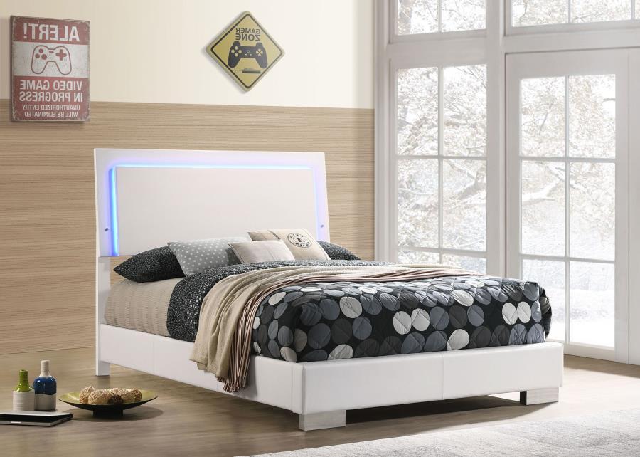 Felicity Full LED Panel Bed