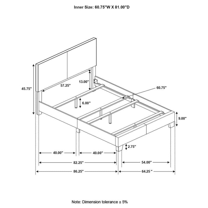 Dorian Upholstered Panel Bed