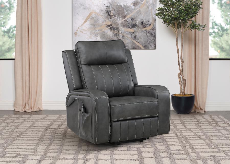 Raelynn Upholstered Track Arm Recliner