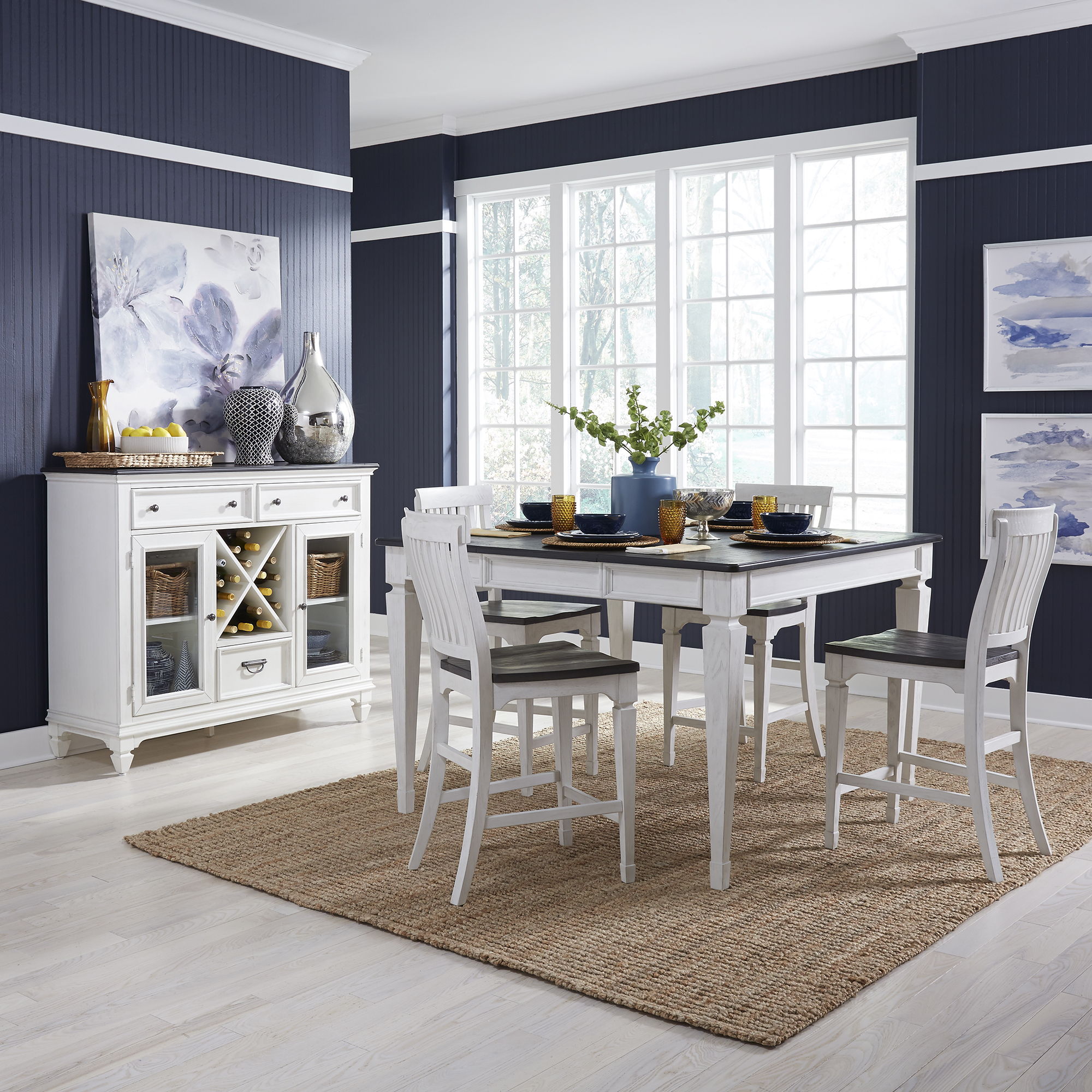 Allyson Park 5 Piece Gathering Table Set