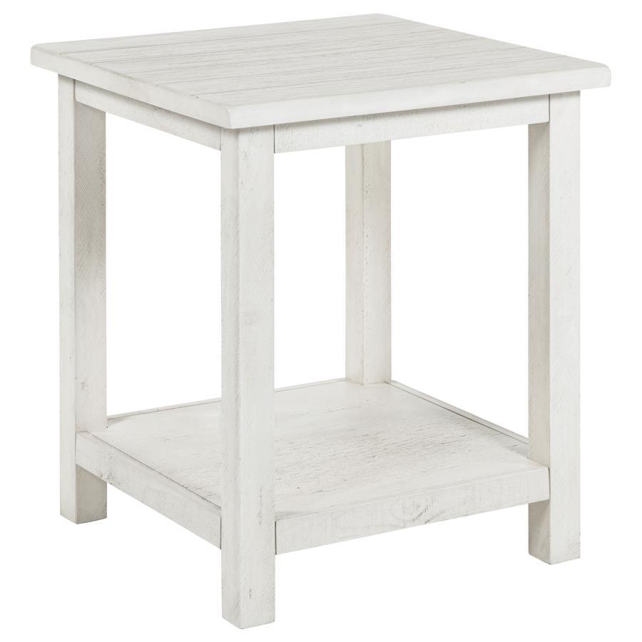 Payne Wood End Table With Shelf