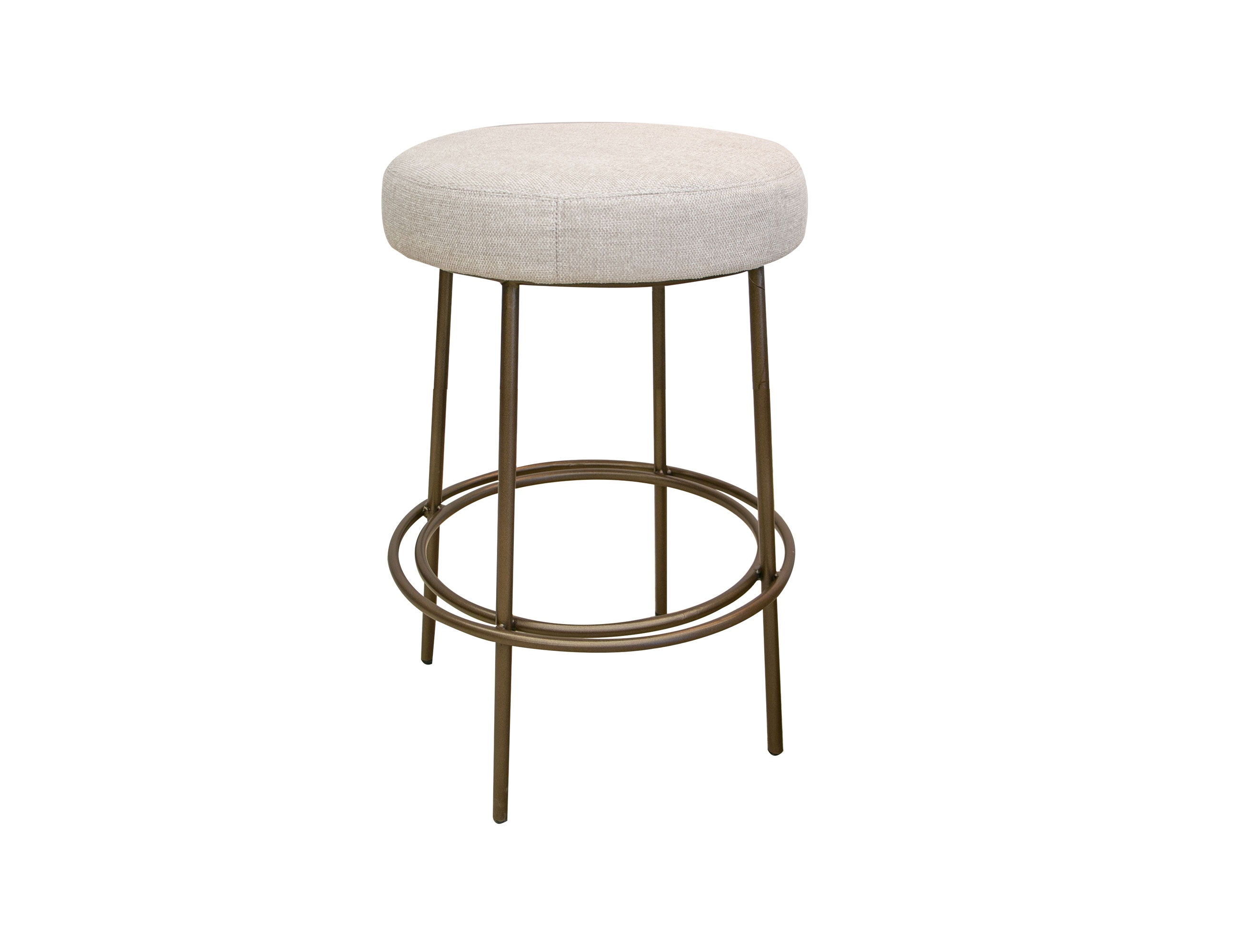 Frida Metal Stool with Wooden Frame