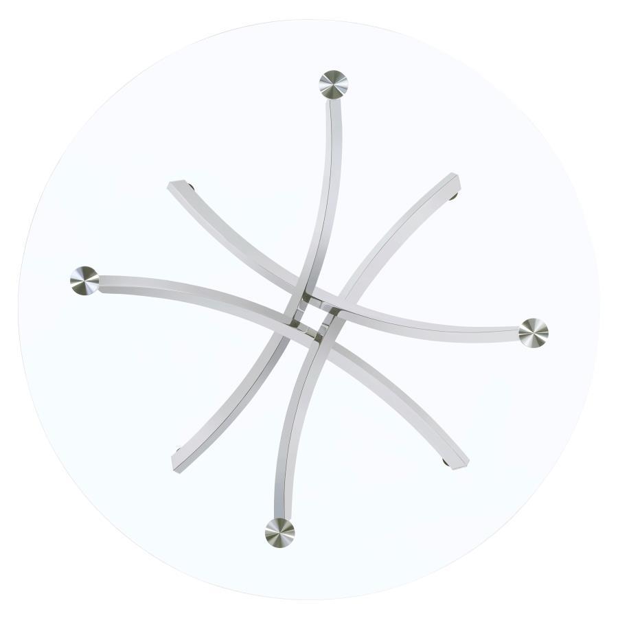 Dining Table with Crisscross Base