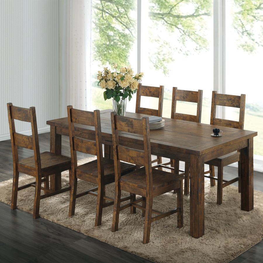 Golden Brown 5, 7, or 9 Piece Dining Room Set
