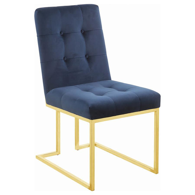 Cisco Velvet Upholstered Dining Side Chair Set of 2