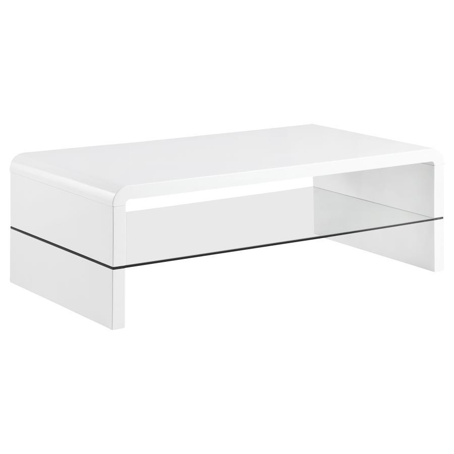 Airell - Rectangular Coffee Table With Shelf