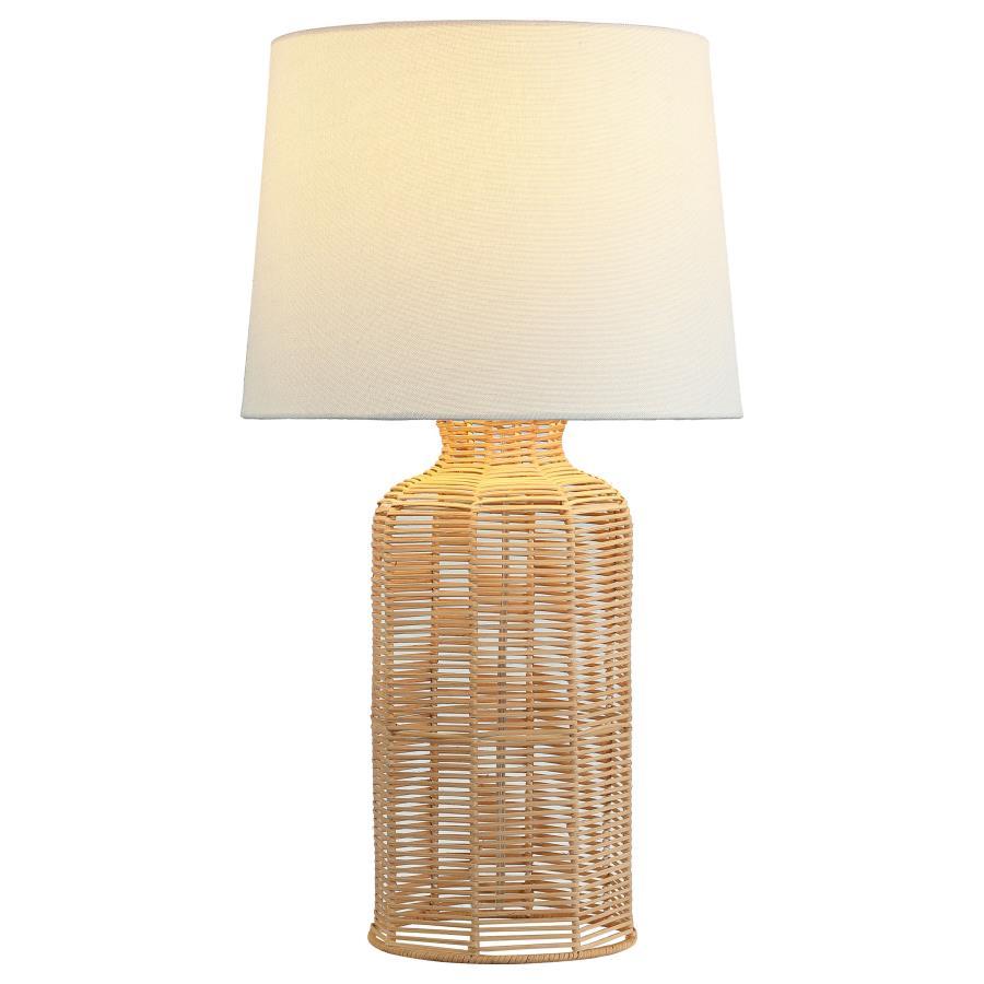 Nairobi Empire Shade Handwoven Rattan Table Lamp