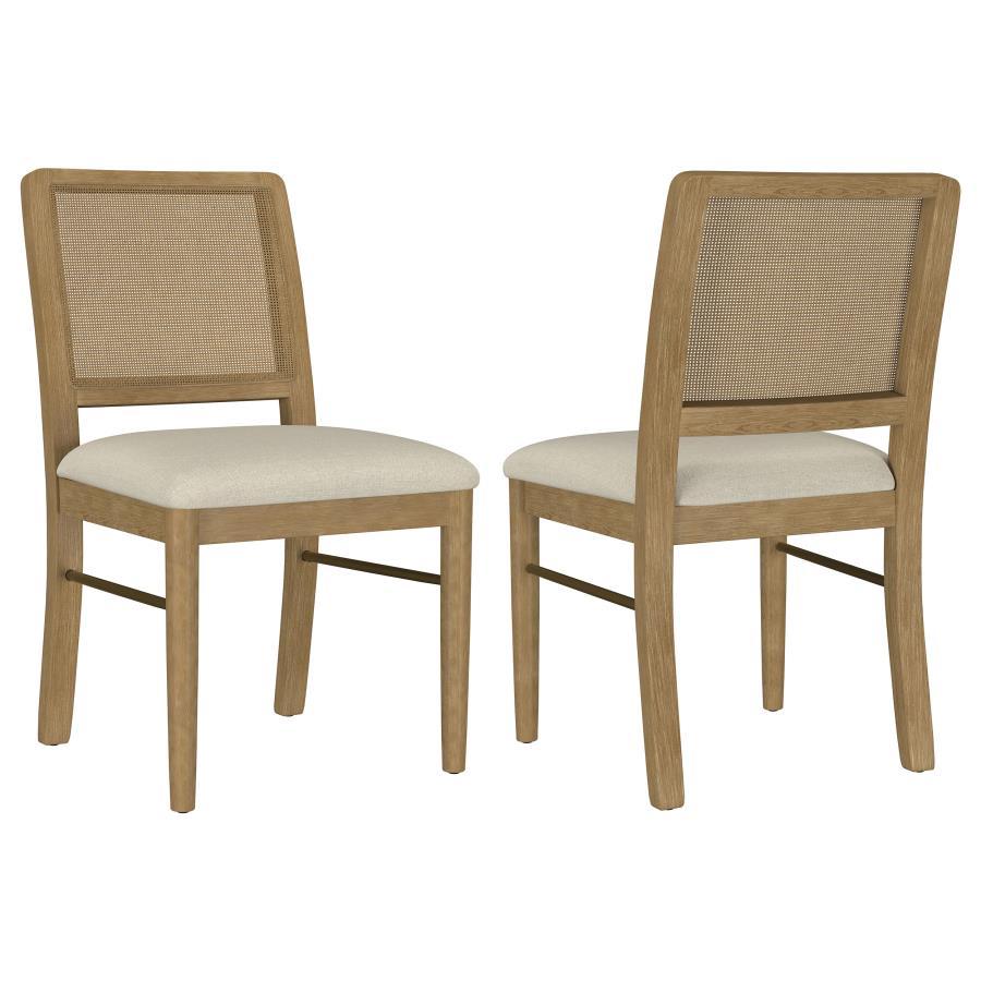 Dining Side Chairs with Handwoven Cane Back