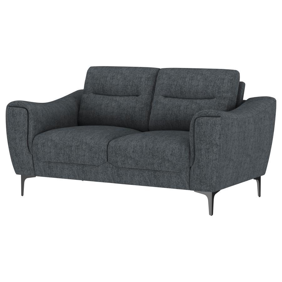 Nolan - Upholstered Sloped Track Arm Loveseat