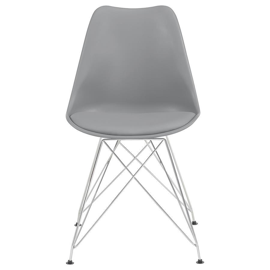 2-Piece Polypropylene Dining Side Chair Se